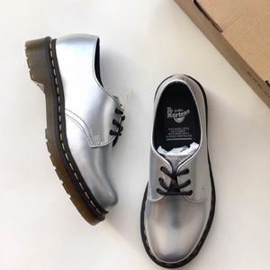 Dr. Martens Silver 1461 Vegan Derby oxford shoes